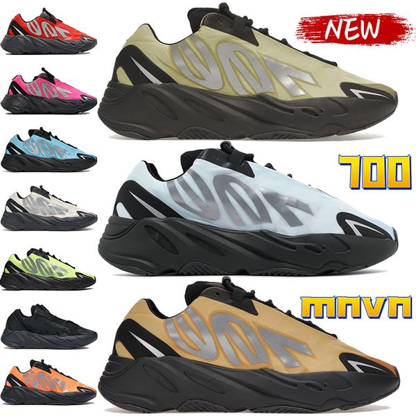 

fashione 700 mnvn running shoes west blue tint honey flux resin orange triple black phosphor bone bright cyan pink men women sports trainers