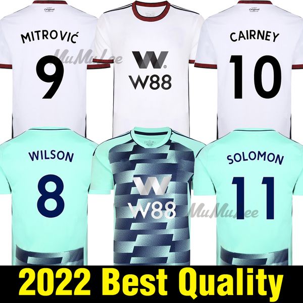 

22 23 palhinha wilson soccer jerseys home away cairney mitrovic 2022 2023 kebano solomon muniz robinson footbal shirt, Black;yellow