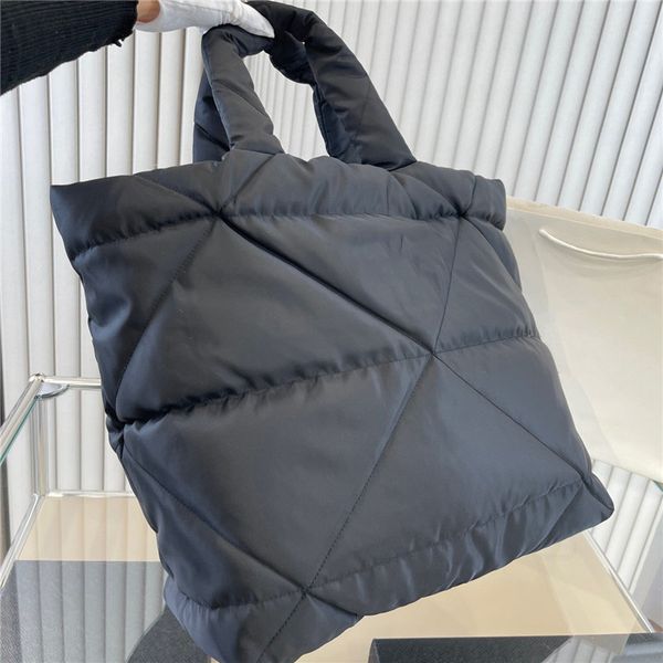 

winter down totes for woman designer large shoulder bags womens luxury designers handbags padded tote shopper nylon purses handbag