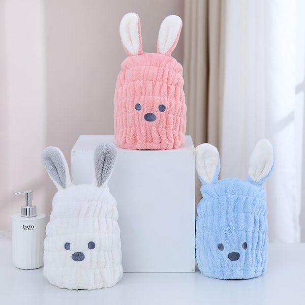 

childrens dry hair cap girls thickened water absorbing cartoon cute babys bath new hair washing towel