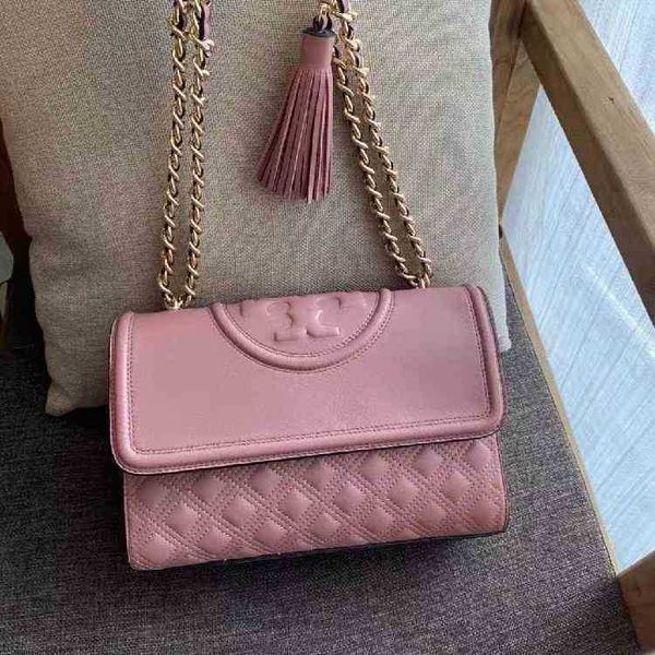 

designer bags torys classic handbags cousin same 2022 style rhombic lattice chain single shoulder messenger solid tassel bag