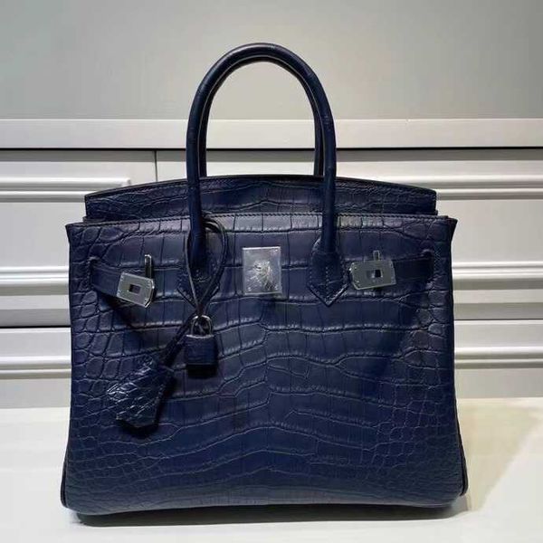 

designer luxurys women totes handbags handle h home capacity pocket genuine leather crocodile pattern gold hardware european and american xl