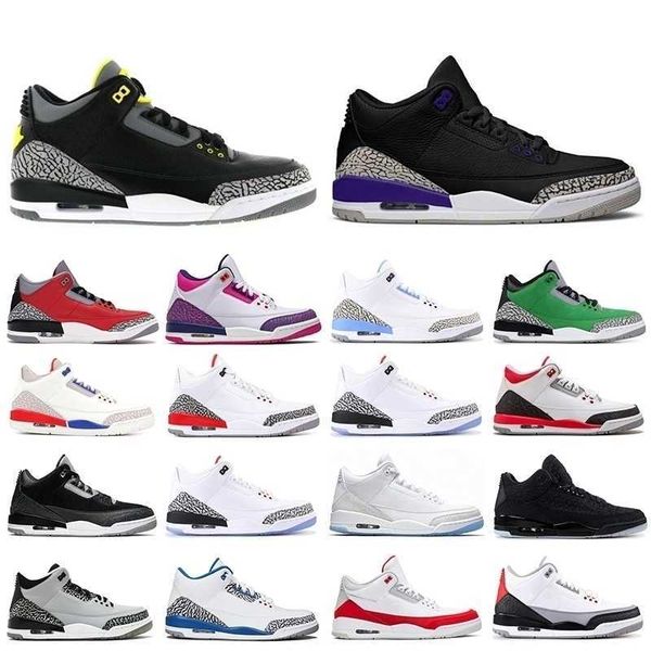 

shoes jumpman unc tinker black cement gold court purple fire red 3s sneakers athletic