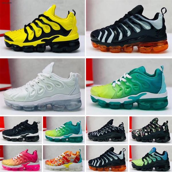 

new kids plus tn boy girl children parent-child athletic shoes for baby fashion sneaker black white multi running jogging trainer 340t