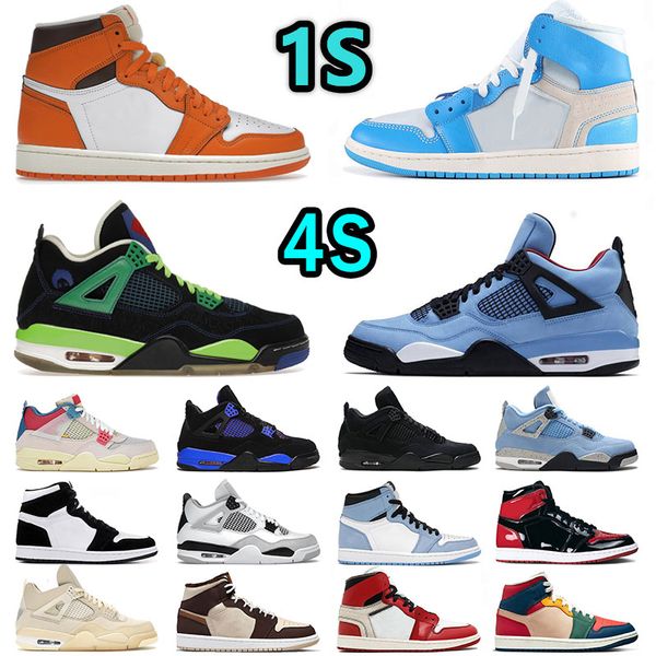 

new jumpman 1 4 mens womens basketball shoes starfish 1s high patent bred mid dutch green doernbecher 4s iv black cat denim cactus jack snea