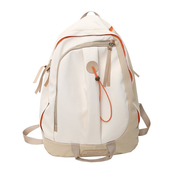 

3pcs backpack student nylon patchwork large capacity breathable waterproof travel crossbody bag mix color 16inch