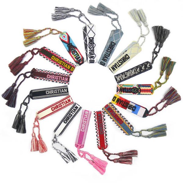 

bracelets women's fashion luxury brand d bangle jewelry designer letter hand woven bracelet simple wrist bohemian rope trinket men girl, Golden;silver