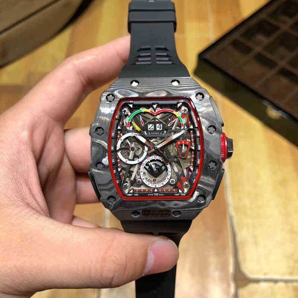 

business leisure richa rm men's multifunctional automatic mechanical watch carbon fiber fashion atmosphere sports cool