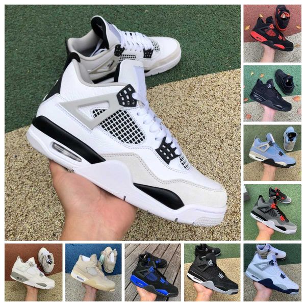 

men's shoes black 4 4s og military casual basketball shoes jumpman zen master university blue men cement cat cream sail white oreo infr