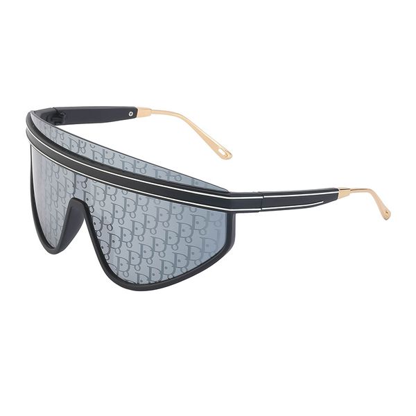 

luxury sunglasses fashion shield sunglass men goggle gradients lens frame vintage designer sunglasses metal decorate uv400 cool oversized ey, White;black