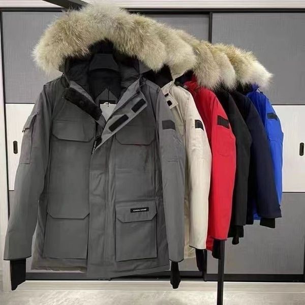 

men's jackets winter cotton women's parka coats fashion outdoor windbreakers couples thickened warm coats custom designer canadian, Black;brown