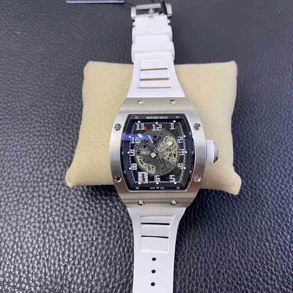 

richa business leisure rm010 fully automatic mechanical mill watch tape men's watch