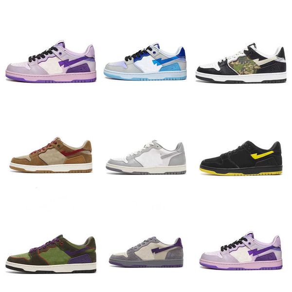 

casual shoes sneakers trainers luxury skateboard tide classic womens camouflage stick grey black white designer bapestar sk8 mens trendy