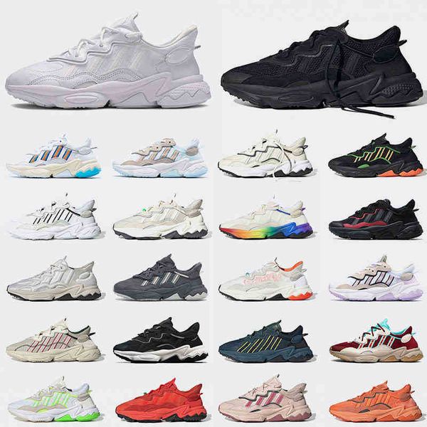

shoes addas ozweego men women sports sneakers core black cloud white pink green trace cargo grey solar multi clear brown