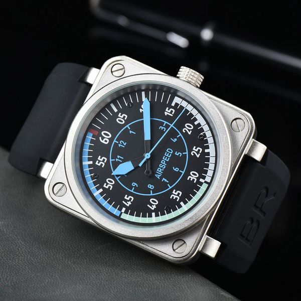 

luxury brand men's mechanical watch business leisure square digital face series stainless steel case leather watch, Slivery;brown
