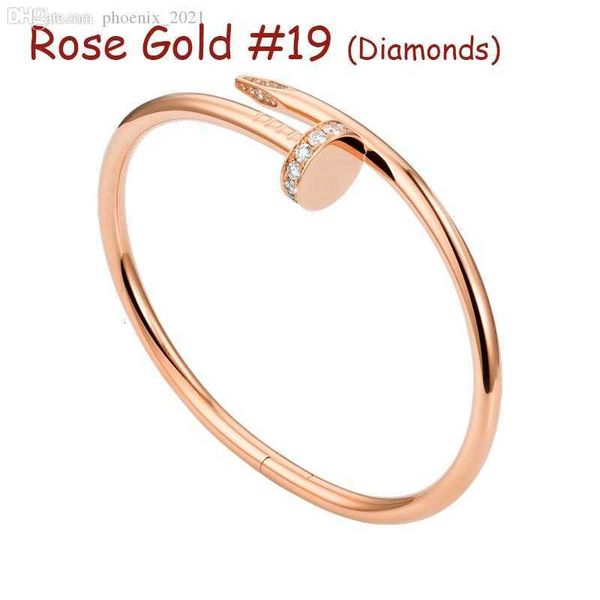 Rose Gold # 19 (diamants bracelet à ongles)
