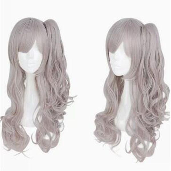 

new anime girls' front cos wig harajuku mixed color animation wig, Black