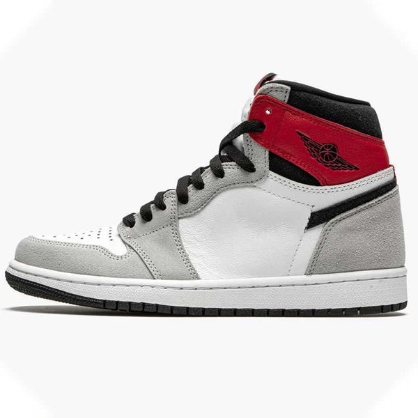 

mens shoes jumpman 1 highs og smoke grey shoe sports sneakers real leather color white/black-light smoke-grey size