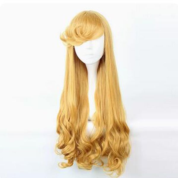 

new popular sleeping beauty princess arlo cos comic curly wig, Black