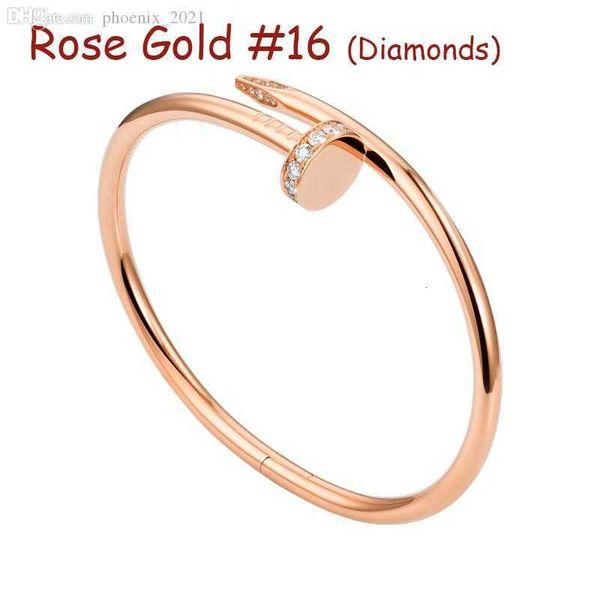 Or rose # 16 (bracelet à ongles diamants)