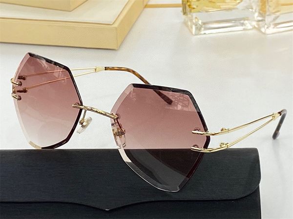 

new design fashion sunglasses for women wearing butterfly sheet type frameless outdoor protection uv400 with case, White;black