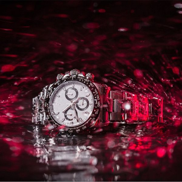 

aaa men's stainless steel luxury watch 6 pin calendar mechanical automatic 904l 24 hour panda eye watch, Slivery;brown