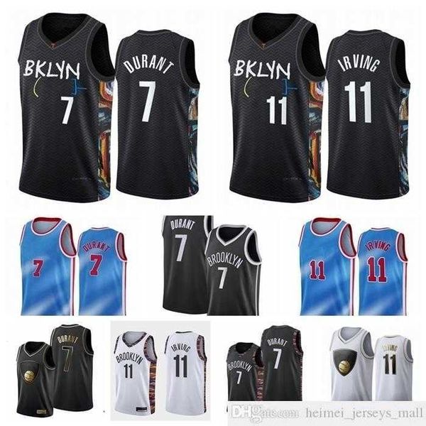 

mens kevin 7 durant kyrie 11 basketball irving jerseys black 2021 city blue tie dye classic uniform back to 1990s jerseys, Black;red