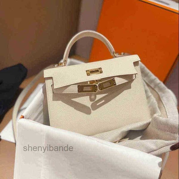 

fashion handbags hermee 2022 designer bags s bag second generation kellies hand print cowhide leather womens fashion mini one shoulder 083h