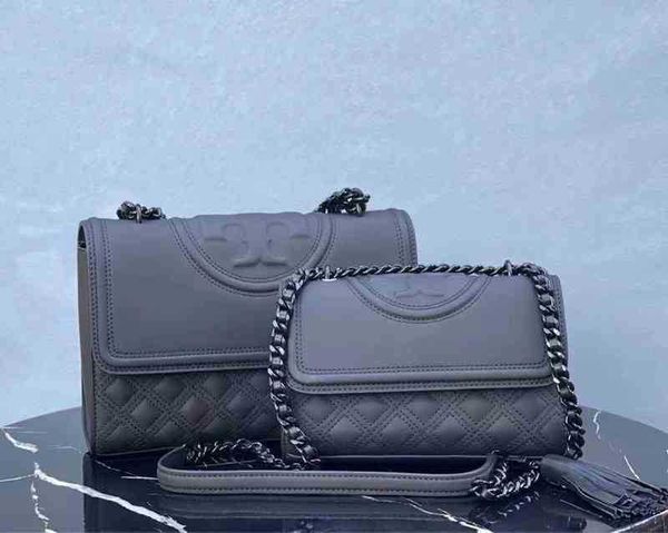 

designer bags torys classic handbags women's bag 22 sheepskin lingge chain frosted small square single shoulder oblique span