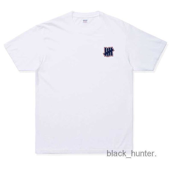 

undefeatedes designer mens t-shirts new fashion brand cotton back couple loose round neck luxury tee, White;black