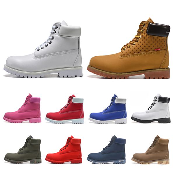 

designer mens womens boots martin booties wheat black red white camo browm ankle winter boot fashion snow boots