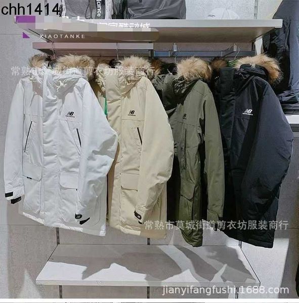 

22 new balancess down jacket men's medium long warm windproof function couple's thick coat down jacket, Black