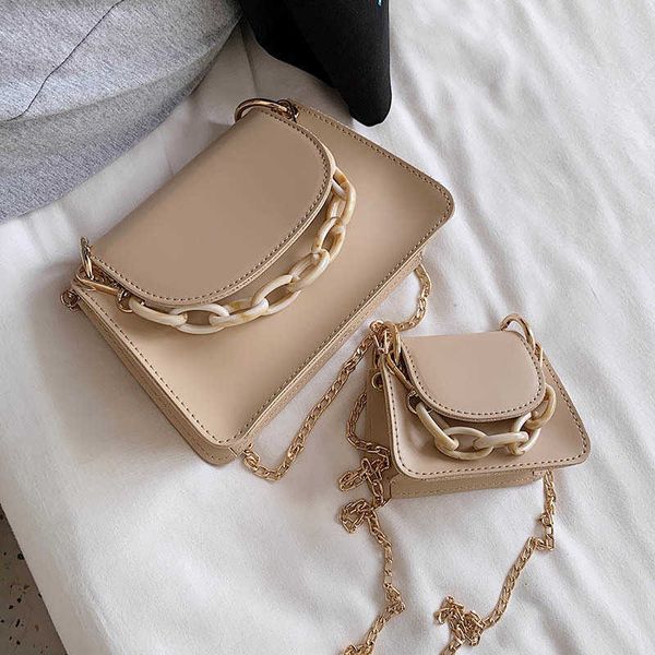 

evening bag mini pu leather simple s for women 2021 fashion chain design shoulder handbags female crossbody q1106