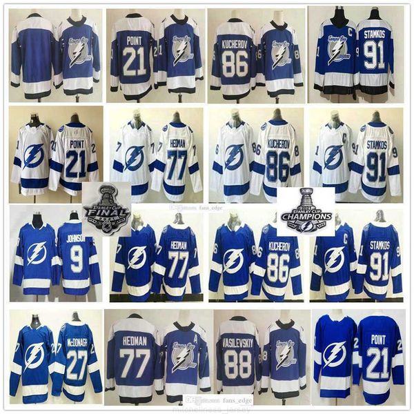 

2021 reverse retro tampa bay lightning 91 steven stamkos men jersey 21 brayden point 86 nikita kucherov victor hedman 88 vasilevskiy stanley, Black;red