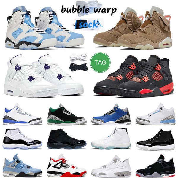 

basketball shoes outdoor trainer purple metallic black cat red thunder sail 6s unc british khaki mens men women