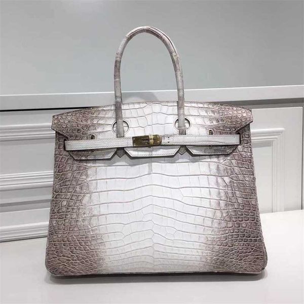 

designers handbags birkin bags designer new handmade himalayan white bag 35 inch crocodile leather large capacity versatile handbag ayw