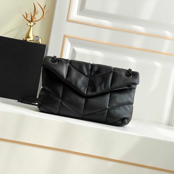 

evening bag original women tote fashion designer luxury handbags purses loulou puffer chain bag brand classic flip matte leather shoulder