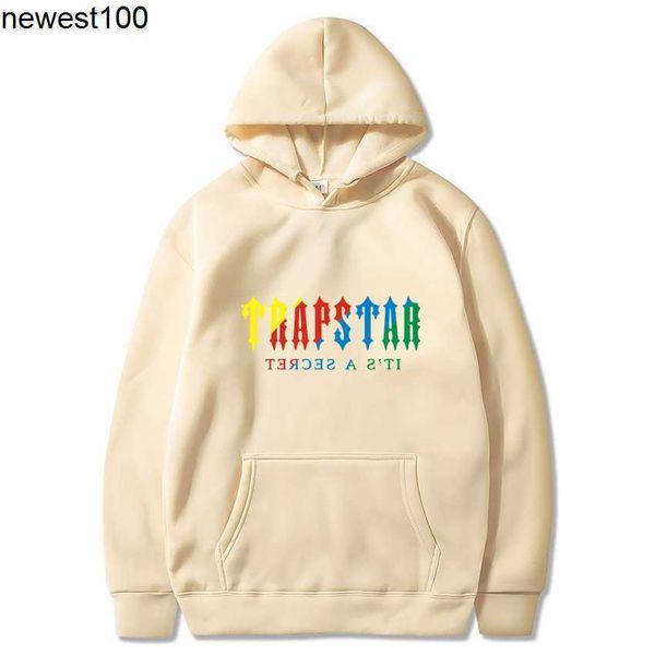 

men's hoodies sweatshirts designer trapstar men's women's printed sweater trend hoodie, Black