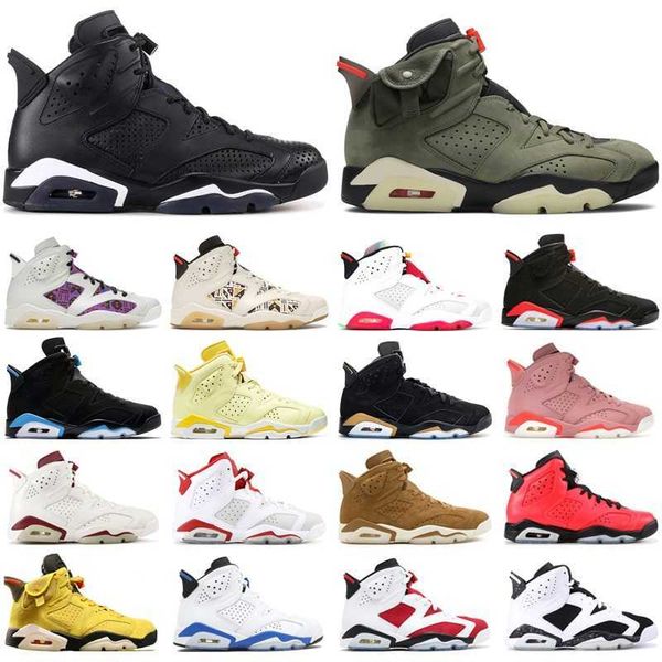

basketball shoes mens trainers sports sneakers black infrared hare dmp unc black cat angry bull 6 6s jumpman aleali may