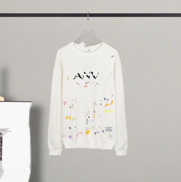 

fashion hoodies sweatshirts lanvin men women printed letter spring and autumn lightweight loose student casual sweatshirt 07, Black