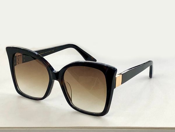 

6168 square sunglasses havana brown shaded cat eye shape sunnies for women with box, White;black