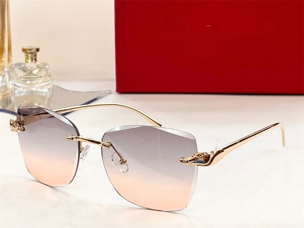 

stylish sunglasses for men and women cat eye piece rimless mirror outdoor leisure uv400, White;black