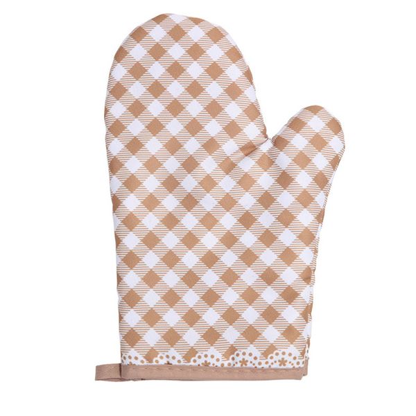 

thick bakeware heat insulation microwave oven mitts polyester insulated baking skid resistance heat resistant gloves terylene non-slip cute