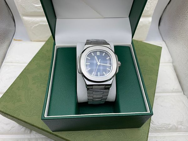 

patek watch men's watch designer nautilus stainless steel case mechanical movement automatic silver white montre de patek 5711 wristwat, Slivery;golden