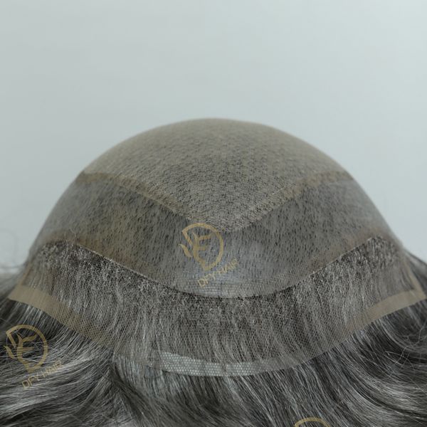 

men's wig diamond lace headdress skin base men wigs 100% natural human hair, Black