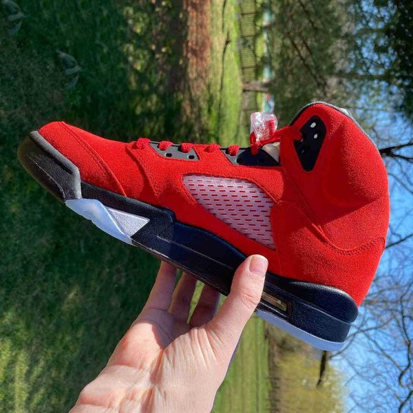 

shoes raging bull 5 og 5s varsity red black white dd0587-600 sneakers