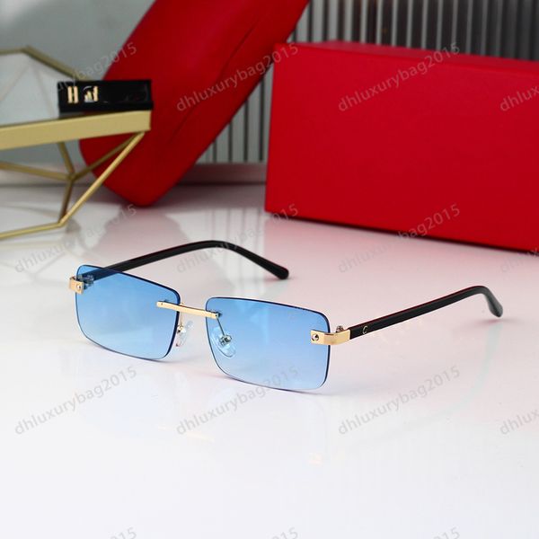 

luxury rs sunglass fashion beach sunglasses party eyeglass sports sun glass classic travel rimless square sun glasses wholesale with box, White;black