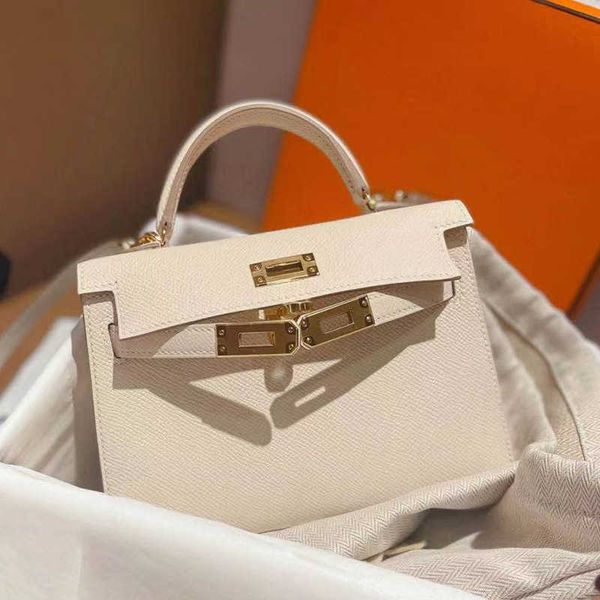 

fashion mini hermee shopping handbagbag designer h home leather kellies tote bag single shoulder messenger portable premium mvri