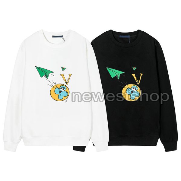 

2022 designer men's hoodies designer hoodie luxury sweatshirts men cartoon print jumpers womens pullover long sleeve hoody casual jumpe, Black