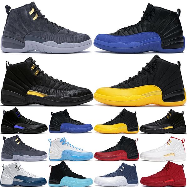 

basketball shoes 12 12s j12 mens men emoji fiba indigo stealth taxi flu game dark grey gym red hyper royal michigan university blue playoff